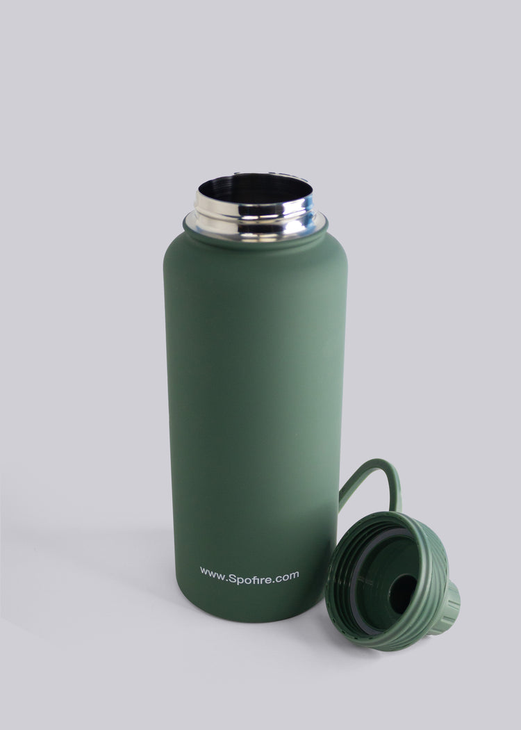 Spofire Green water bottle - Back