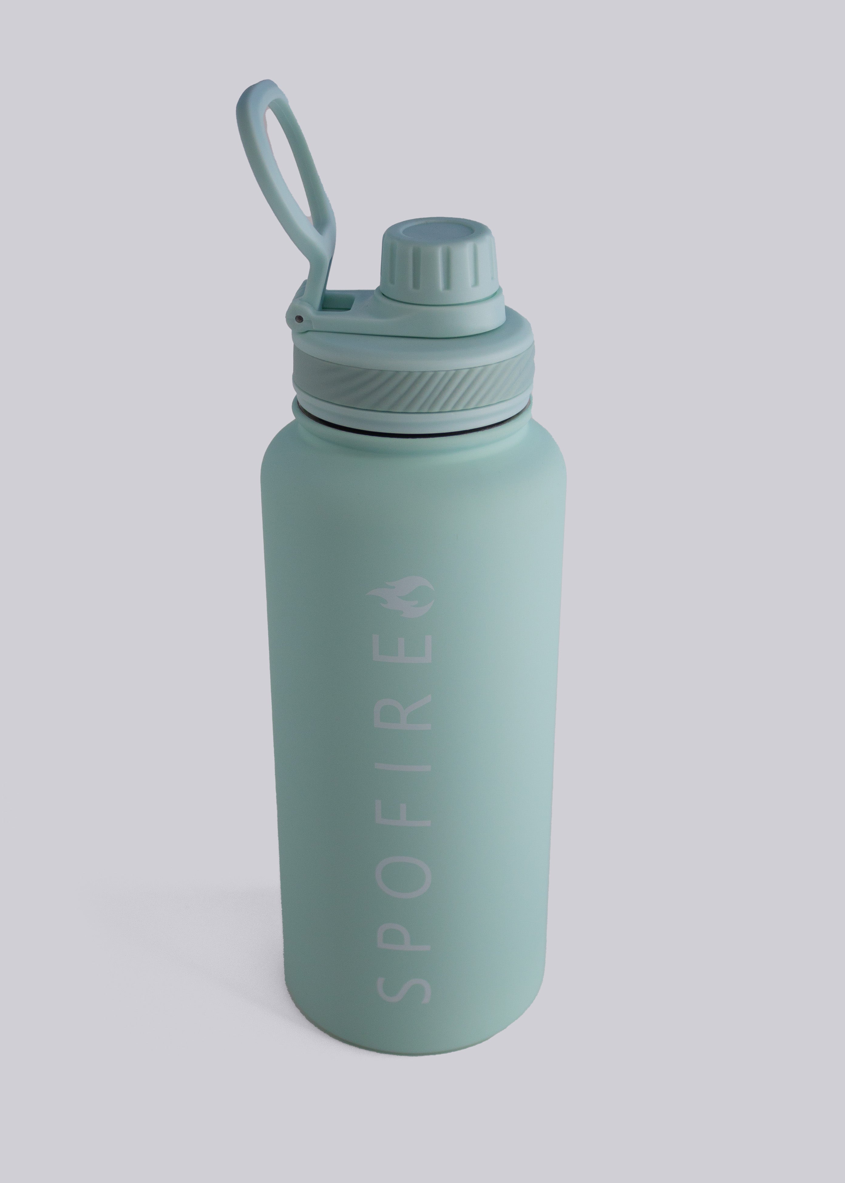 Spofire Turqoise water bottle - Front