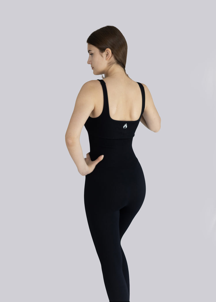 Spofire full body suit black - Back