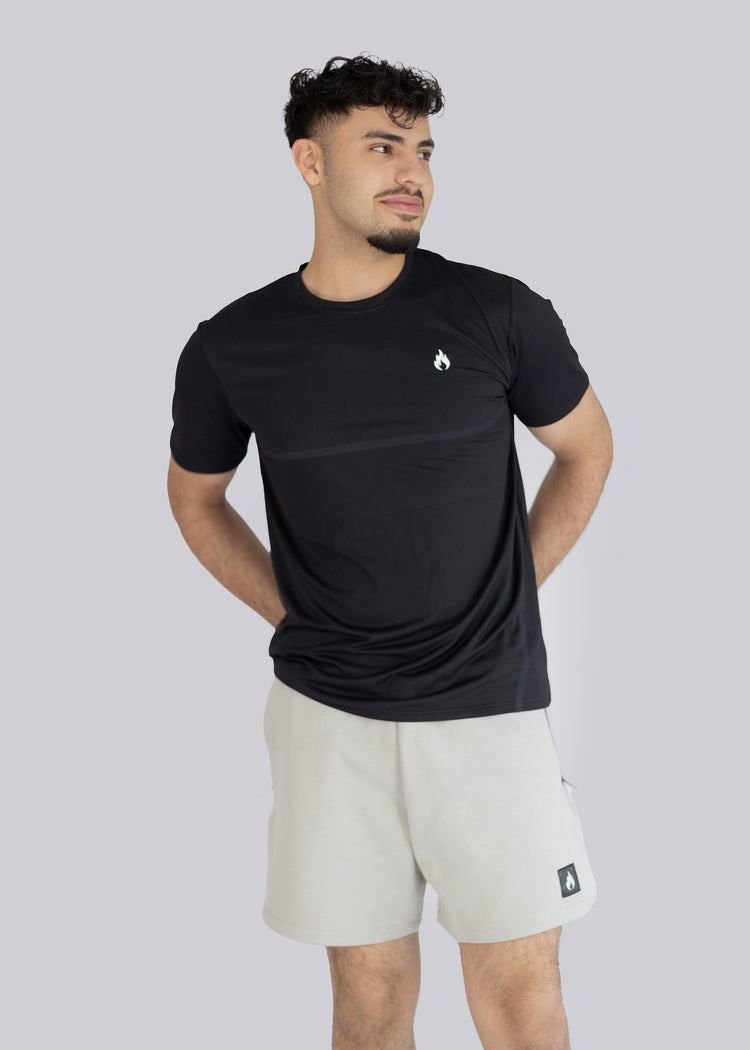 Men's Gym T-shirt - black - front