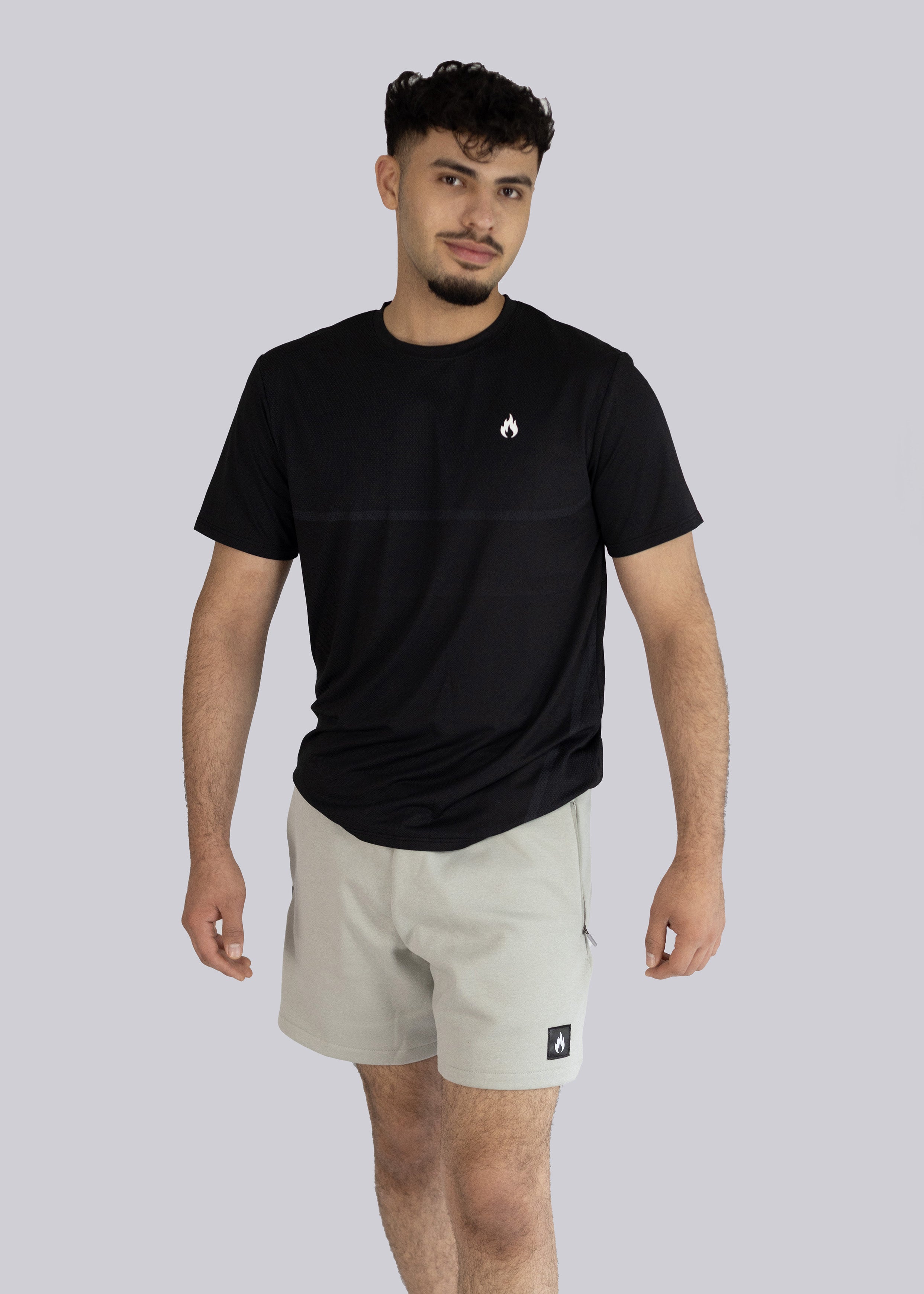 Men's Gym T-shirt - black - front