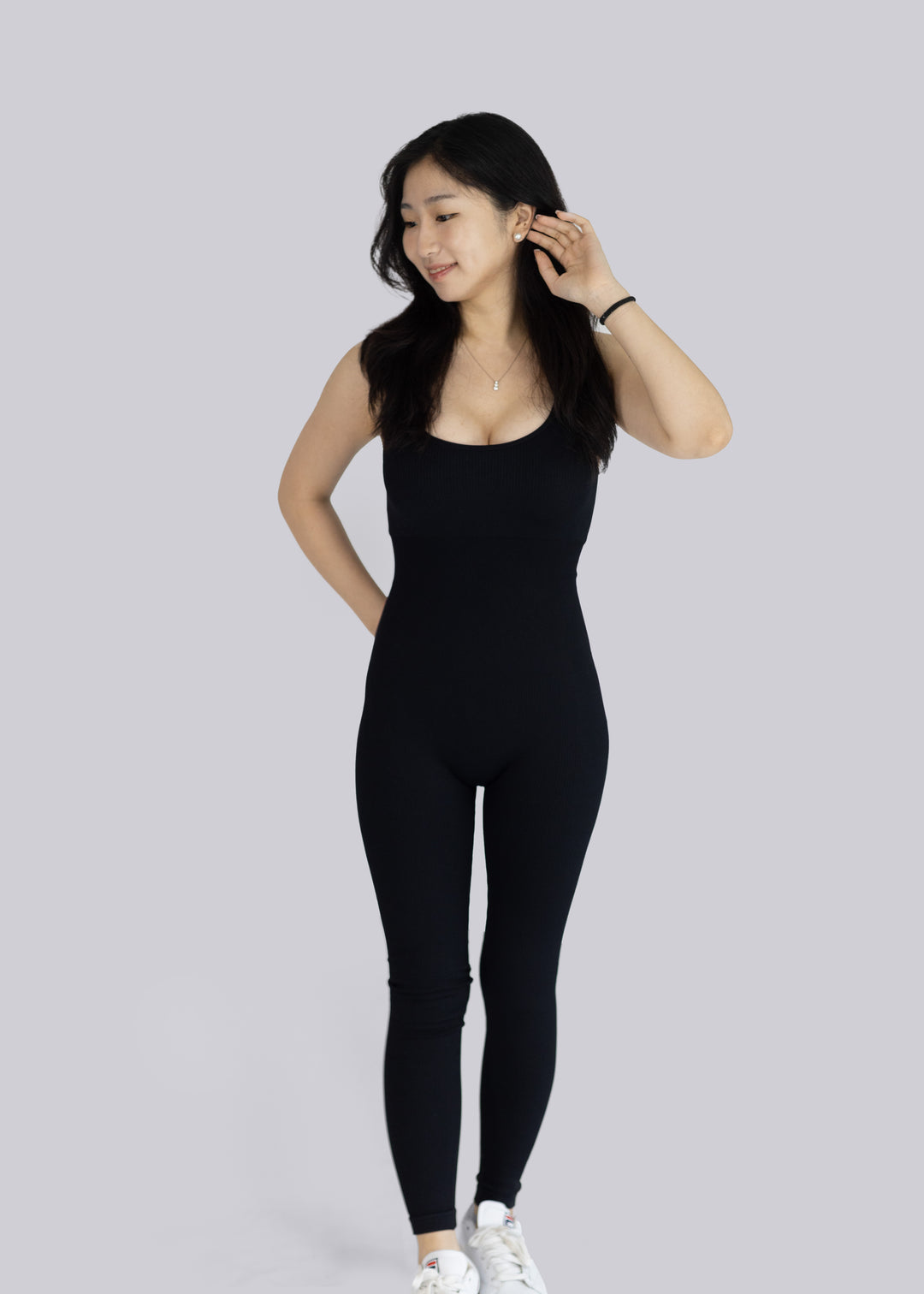 Spofire full body suit black - Front