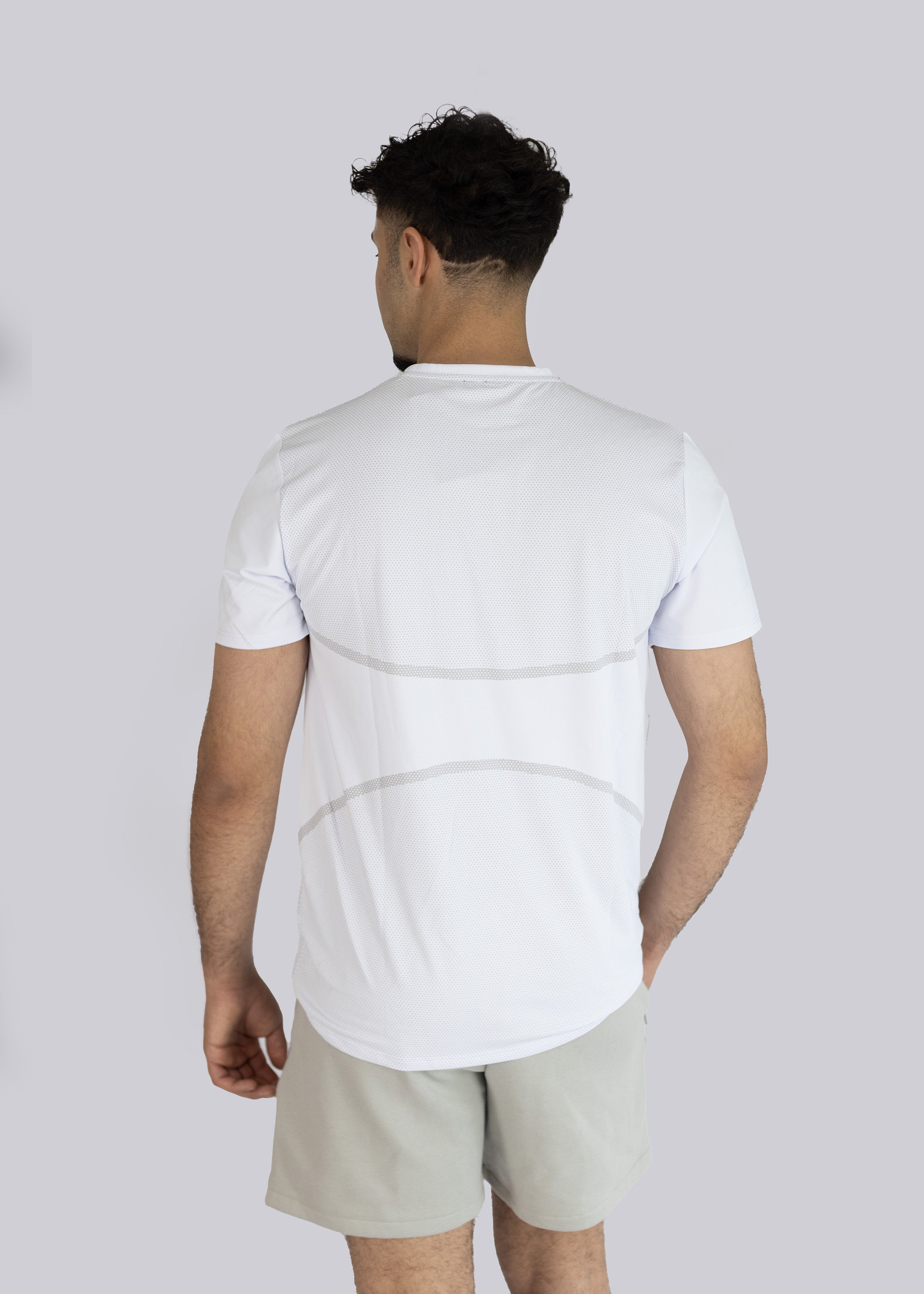 Men's Gym T-shirt - white - back