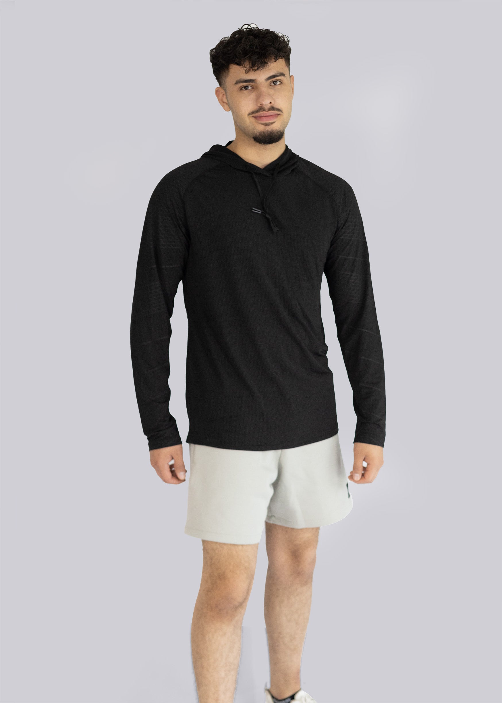 Spofire Men's Gym Hoodie black - style 2