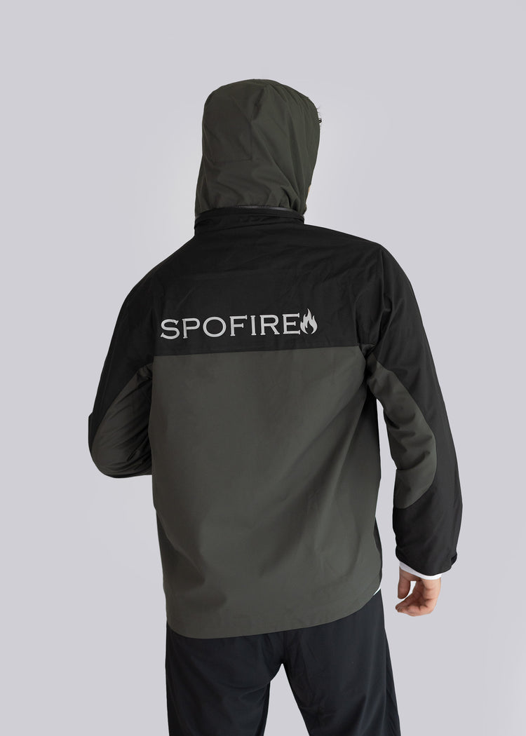 Spofire Men's Breathable Rain Jacket - Back - Style1