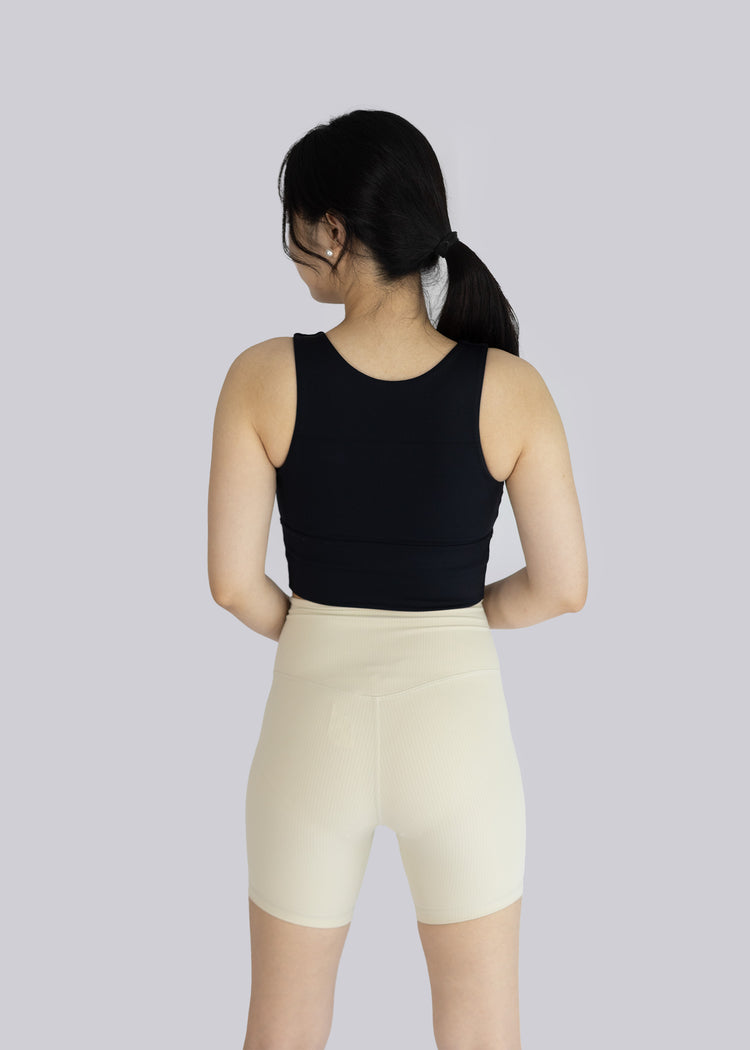 Above Knee shorts, beige - back