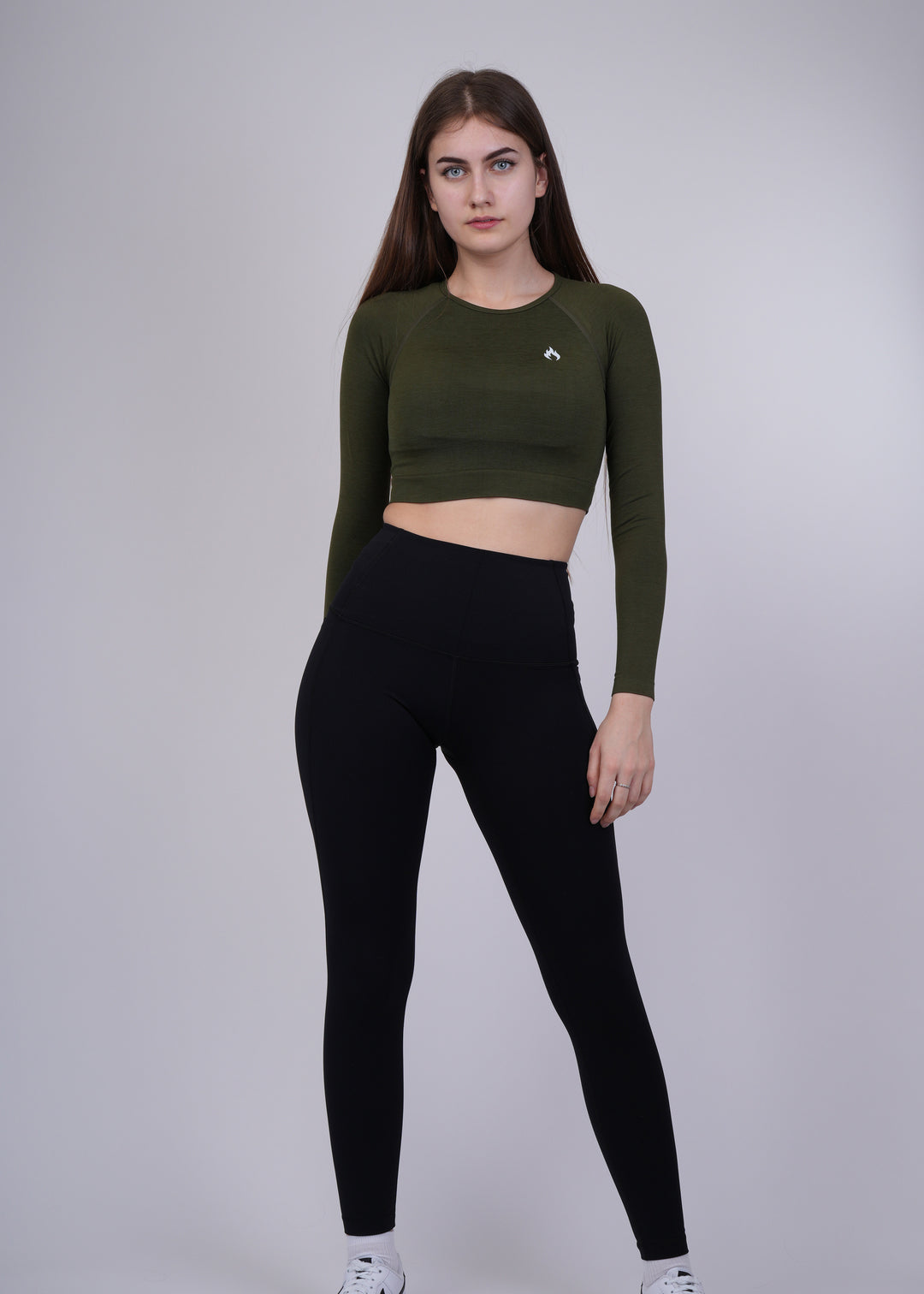 Seamless long sleeves crop top