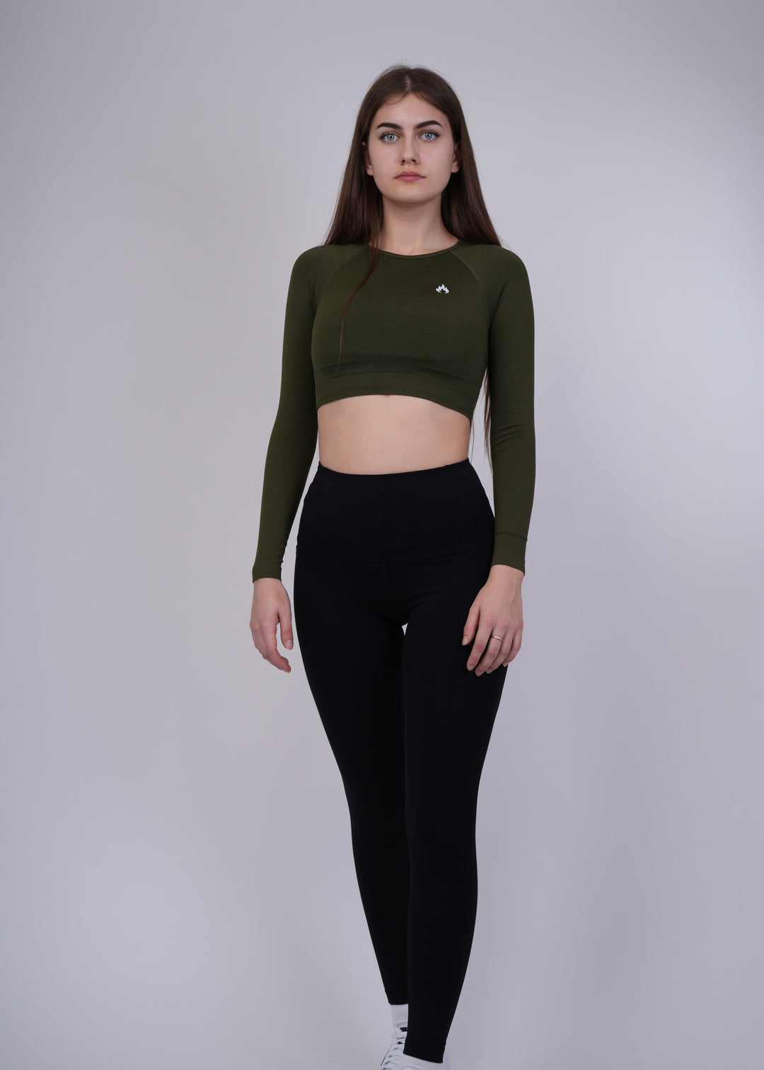 Seamless long sleeves crop top