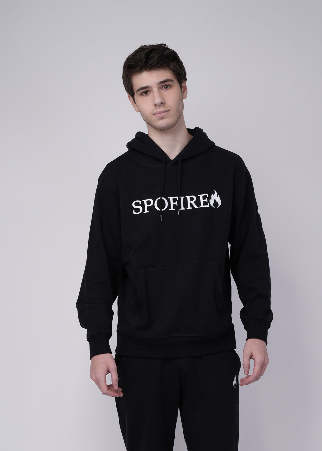 Men's Hoodie - black - front