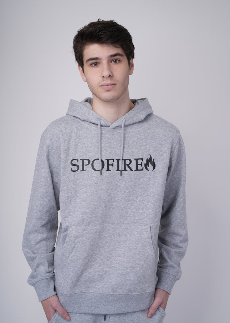 Men's Hoodie - gray - front