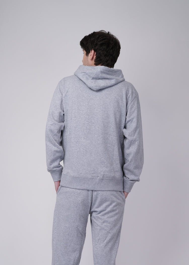 Men's Hoodie - gray - back